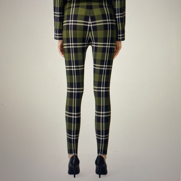Burberry Tully checkered stretch green leggings - Picture 9 of 10